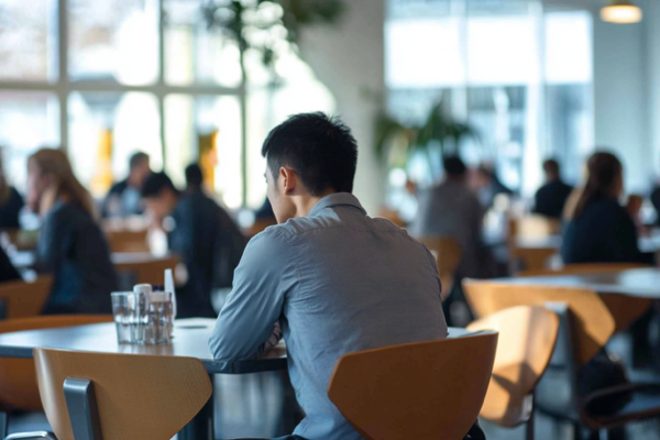 funwollmann_asian_man_sitting_all_alone_in_an_office_lunch_area_78555048-001d-49ed-ad00-450983d49d60